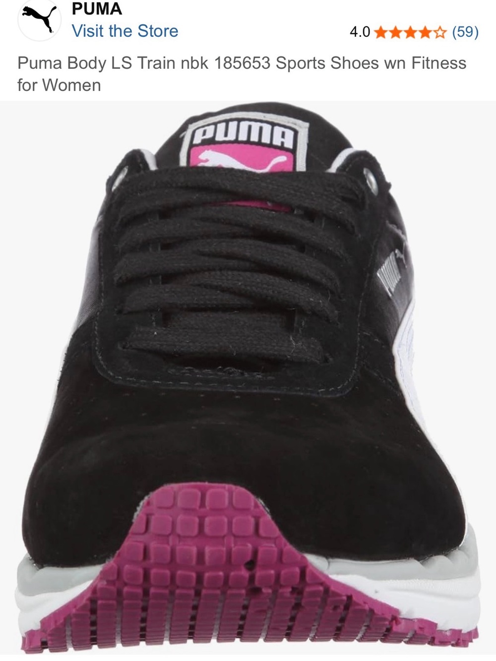 📣PUMA Body Train Black Nubuck Sports/Fitness Shoes - Picture 9 of 16